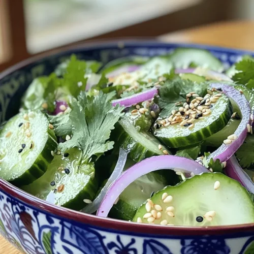 Crunchy Asian Cucumber Salad Delight is a vibrant and refreshing dish that embodies the essence of Asian cuisine. Known for its crisp textures and zesty flavors, this salad has become a favorite among food enthusiasts. The appeal lies not only in its taste but also in its ability to showcase fresh, high-quality ingredients that are staples in many Asian dishes. In a world where health-conscious eating is gaining prominence, this salad emerges as a perfect choice loaded with nutrients and flavor.