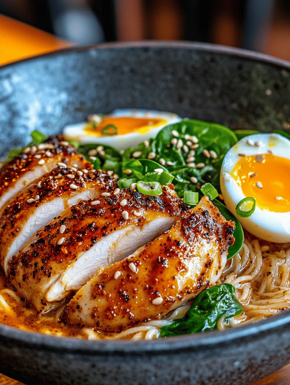 Ramen, a dish that has transcended its humble beginnings in Japan, has become a beloved staple in many cultures around the world. Its warm, comforting broth, paired with tender noodles and an array of toppings, makes it a go-to meal for countless enthusiasts. Among the myriad of ramen recipes, one that stands out for its bold flavors and creamy texture is the Fiery Chicken Ramen with Creamy Garlic Sauce. This dish is not just a meal; it’s an experience that caters to spice aficionados and comfort food lovers alike.