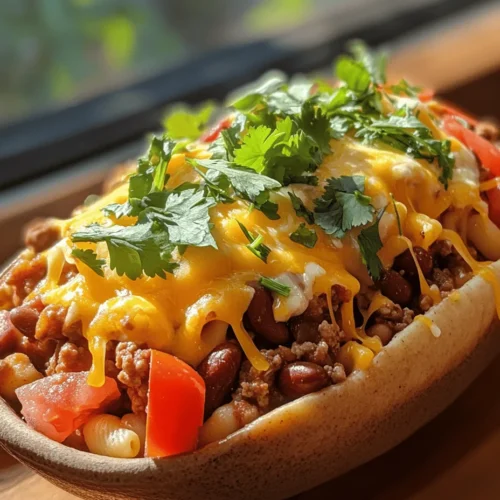 If you’re looking for a dish that offers comfort, flavor, and a touch of nostalgia, look no further than Cheesy Chili Mac. This hearty recipe combines the creamy goodness of macaroni and cheese with the spicy kick of chili, creating a comforting meal that pleases both the palate and the soul. With its combination of flavors and textures, Cheesy Chili Mac is not just a meal; it's a hug in a bowl that can turn any ordinary day into an extraordinary one.