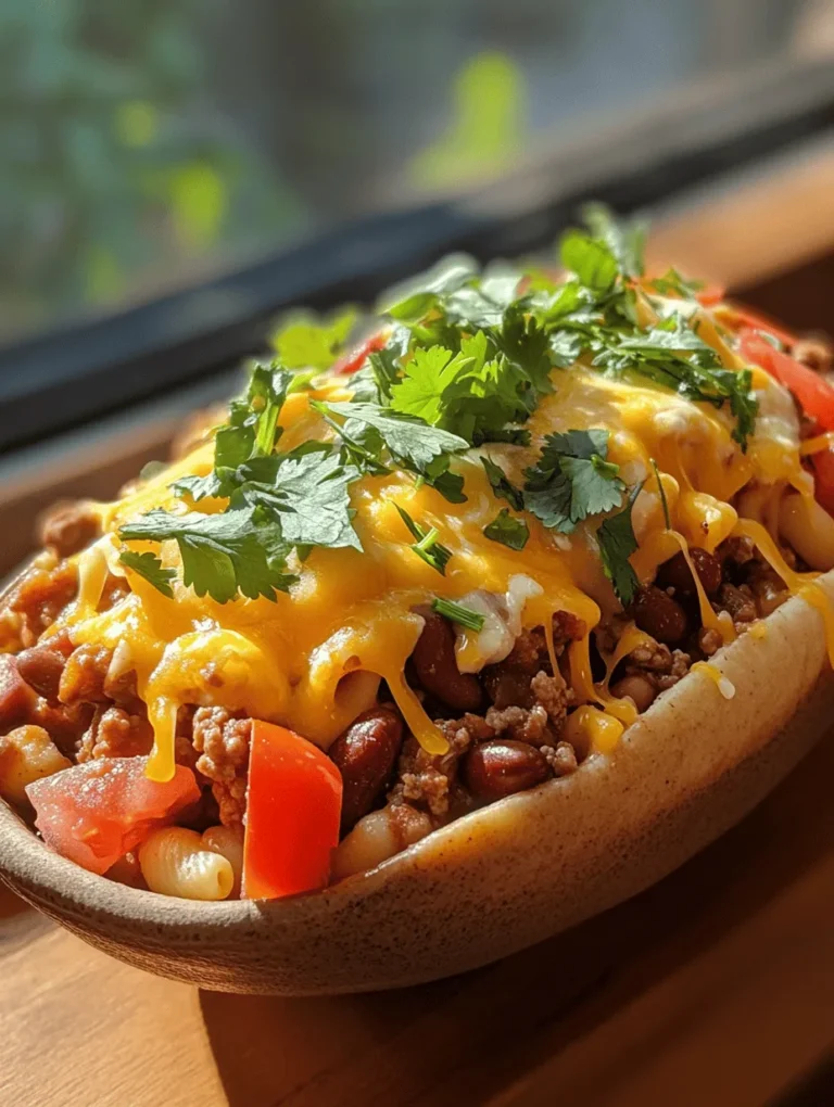If you’re looking for a dish that offers comfort, flavor, and a touch of nostalgia, look no further than Cheesy Chili Mac. This hearty recipe combines the creamy goodness of macaroni and cheese with the spicy kick of chili, creating a comforting meal that pleases both the palate and the soul. With its combination of flavors and textures, Cheesy Chili Mac is not just a meal; it's a hug in a bowl that can turn any ordinary day into an extraordinary one.