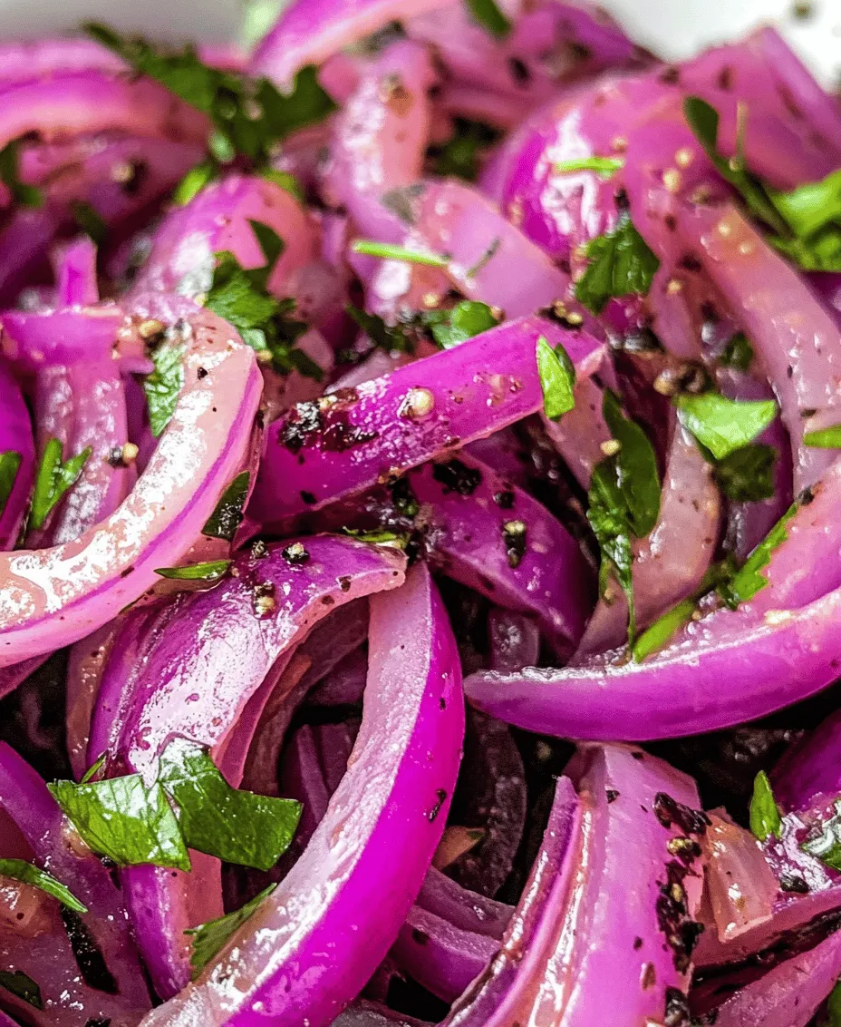 If you're looking to elevate your meals with a burst of flavor and a touch of brightness, tangy sumac onions are the perfect addition to your table. This delightful condiment, which beautifully marries the sharpness of red onions with the zesty notes of sumac, adds a refreshing twist to a variety of dishes. Whether you're dressing up a salad, enhancing your grilled meats, or simply looking for a vibrant topping for your sandwiches, these onions deliver both taste and visual appeal.