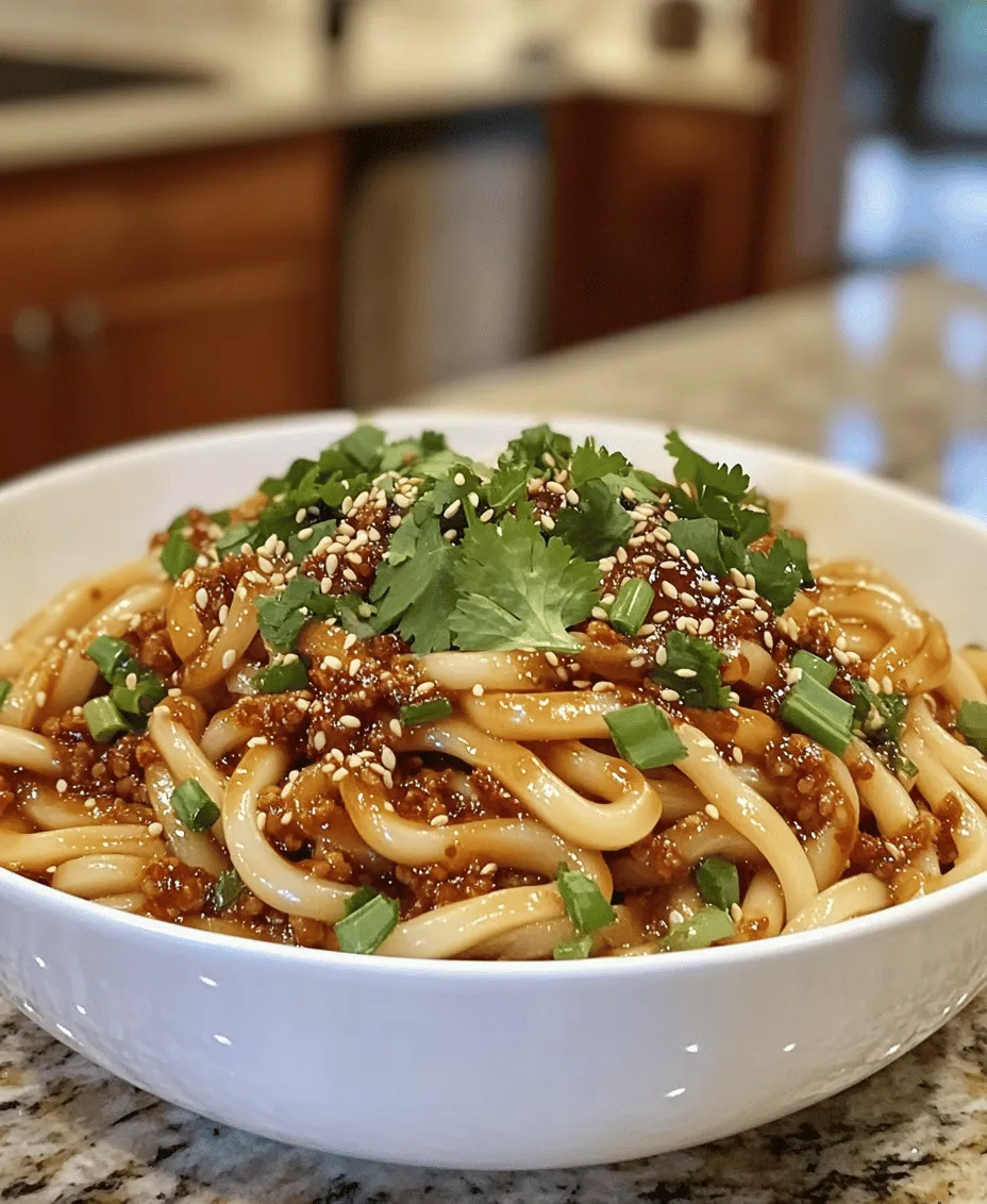 Udon noodles, a staple in Asian cuisine, have gained popularity worldwide due to their unique texture and versatility. These thick, chewy noodles, typically made from wheat flour, water, and salt, serve as the foundation for various dishes, from soups to stir-fries. Their ability to absorb flavors makes them a favorite among home cooks and professional chefs alike. In today’s fast-paced world, quick meals have become essential for busy lifestyles, and our 10-Minute Chili Oil Udon Noodles embody the perfect solution. This recipe not only delivers a satisfying meal in record time but also packs a punch of flavor, making it a go-to dish for anyone looking to whip up something delicious without spending hours in the kitchen.