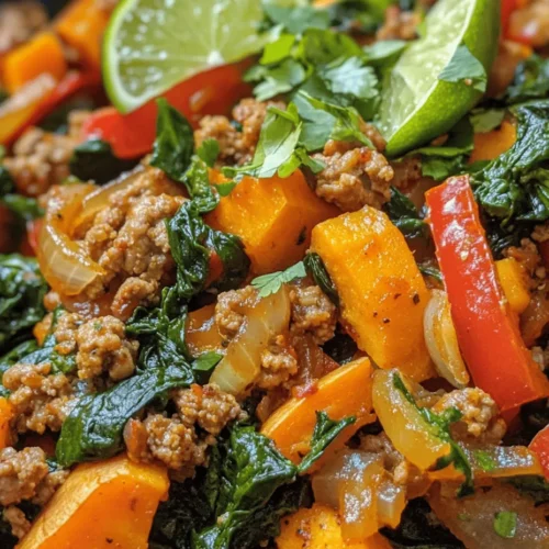 In the realm of quick and nutritious meals, the Ground Turkey Sweet Potato Skillet stands out as a delightful option that is both satisfying and packed with flavor. This one-pan dish is not only easy to prepare but also offers a well-balanced combination of protein, healthy carbohydrates, and vibrant vegetables. In today's fast-paced world, finding a meal that is not only quick to make but also nutritious can be a challenge. The Ground Turkey Sweet Potato Skillet rises to the occasion, providing a hearty meal that is perfect for busy weeknights or meal prep on the weekends.