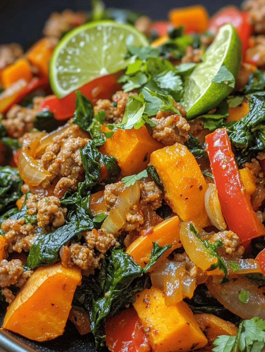In the realm of quick and nutritious meals, the Ground Turkey Sweet Potato Skillet stands out as a delightful option that is both satisfying and packed with flavor. This one-pan dish is not only easy to prepare but also offers a well-balanced combination of protein, healthy carbohydrates, and vibrant vegetables. In today's fast-paced world, finding a meal that is not only quick to make but also nutritious can be a challenge. The Ground Turkey Sweet Potato Skillet rises to the occasion, providing a hearty meal that is perfect for busy weeknights or meal prep on the weekends.