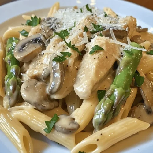 When it comes to comfort food, few dishes can rival the warmth and satisfaction of a creamy pasta recipe. The rich textures and flavors of a well-prepared pasta dish can evoke nostalgia, create a sense of home, and even bring families together around the dinner table. Enter Creamy Mushroom and Asparagus Chicken Penne—a delightful fusion of tender chicken, fresh vegetables, and a luscious cream sauce that perfectly clings to every piece of penne pasta. Whether you're navigating a hectic weeknight schedule or planning a cozy family gathering, this dish promises to deliver not just nourishment but a memorable culinary experience.