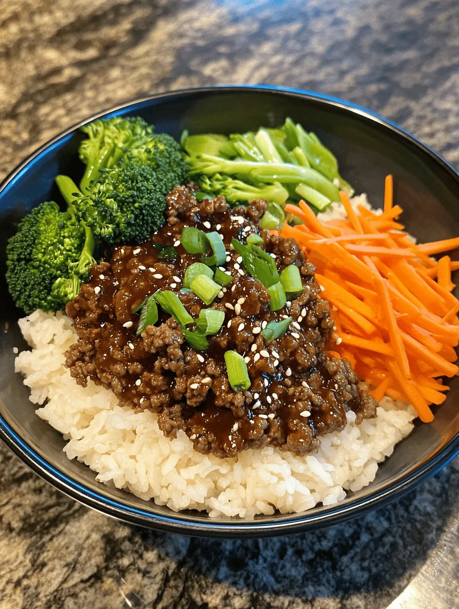 Korean cuisine has gained immense popularity worldwide, captivating palates with its bold flavors, vibrant colors, and rich culinary heritage. Characterized by a unique blend of savory, sweet, spicy, and sour elements, Korean dishes offer a delightful experience that appeals to food lovers of all backgrounds. One standout dish that embodies these characteristics is the Korean Ground Beef Bowl. This dish is not only delicious but also incredibly easy to prepare, making it perfect for busy weeknight dinners or meal prep sessions.