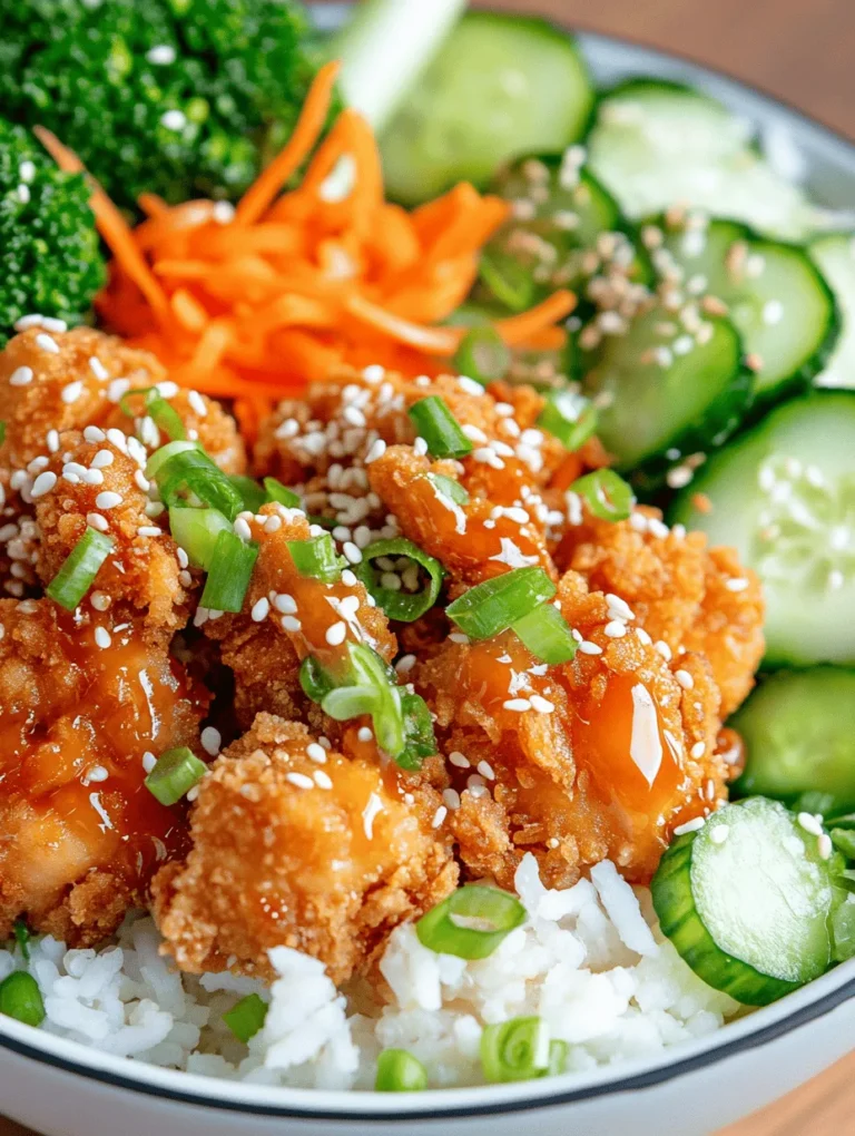 The Bang Bang Chicken Bowl is a vibrant and enticing dish that has captured the hearts of food enthusiasts worldwide. Originating from Asian cuisine, this meal showcases a delightful combination of tender chicken, fresh vegetables, and a zesty, spicy creamy dressing that tantalizes the taste buds. Its roots lie in the popular Bang Bang Chicken appetizer, which features crispy chicken pieces coated in a sweet and spicy sauce. Over time, this dish has evolved into a wholesome bowl meal, making it not only a delicious option for casual dining but also a nutritious choice for those looking to incorporate more wholesome ingredients into their meals.