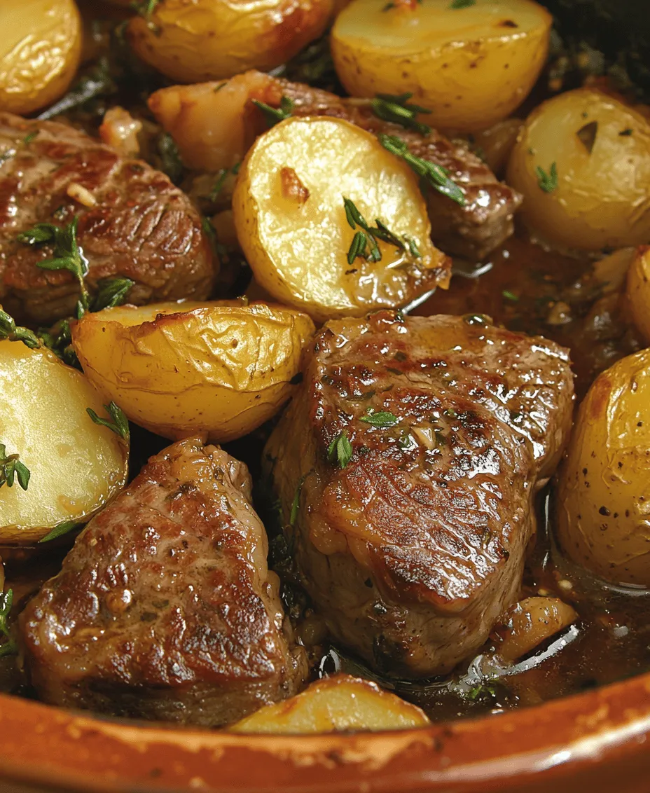 Experience the perfect harmony of flavors and textures with this Sizzling Garlic Butter Steak and Potatoes Skillet. This dish not only features tender sirloin steak but also crispy baby potatoes, all tossed together in a rich garlic butter sauce. Ideal for a weeknight dinner or a special occasion, this recipe serves up a satisfying meal that is both quick to prepare and deliciously comforting. With the right combination of ingredients and cooking techniques, you can achieve a mouthwatering dish that will impress family and friends alike. In this article, we will delve into the details of this recipe, from ingredient selection to cooking techniques, ensuring you achieve the best results every time.