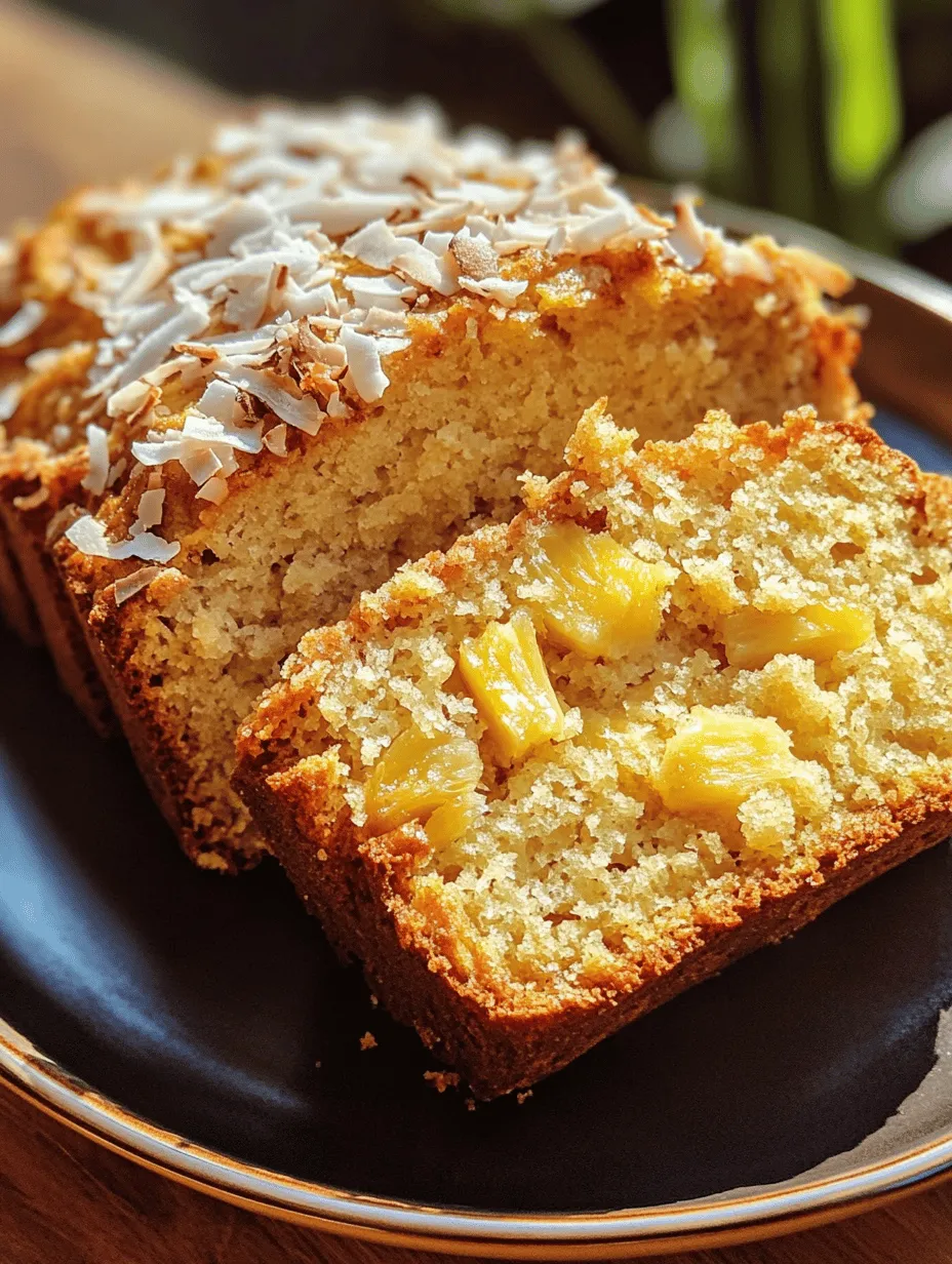 Tropical Bliss: Hawaiian Banana Bread with Pineapple and Coconut is a delightful twist on the classic banana bread recipe that brings the vibrant flavors of the tropics right into your kitchen. This unique recipe combines the sweetness of ripe bananas, the bright tanginess of crushed pineapple, and the rich texture of shredded coconut to create a mouthwatering treat that is perfect for breakfast, dessert, or an afternoon snack. With every bite of this bread, you’ll feel transported to a sun-kissed beach, surrounded by palm trees and the gentle sound of waves lapping on the shore.