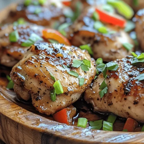 If you're looking to elevate your dinner experience with a dish that's both bold and satisfying, look no further than Spicy Black Pepper Chicken Delight. This tantalizing recipe is perfect for those who crave a little heat in their meals without compromising on taste. The delightful combination of tender chicken, aromatic spices, and vibrant vegetables creates a dish that is not only visually appealing but also packed with flavor.