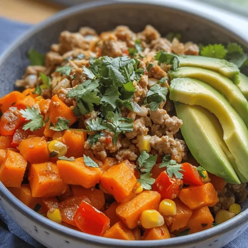In the fast-paced world of today, finding quick and nutritious meals can often feel like a daunting task. The Ground Turkey Sweet Potato Skillet emerges as a shining star, perfectly designed for busy weeknights when time is of the essence but health remains a priority. This tantalizing one-pan dish marries lean ground turkey with the natural sweetness of sweet potatoes, vibrant vegetables, and a thoughtfully curated blend of spices, resulting in a satisfying meal that is as wholesome as it is flavorful.