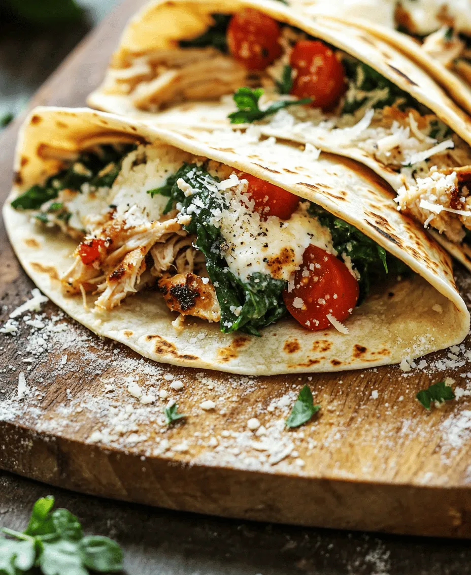 If you're on the lookout for a quick and satisfying meal that the whole family will love, look no further than Cheesy Garlic Chicken Wraps. This recipe artfully combines the rich, creamy flavors of cheese with the savory goodness of garlic, resulting in a wrap that is not only delicious but incredibly convenient. These wraps are perfect for lunch, dinner, or even as a hearty snack. With minimal preparation time, they can easily fit into your busy schedule, making them a go-to option for weeknight meals.