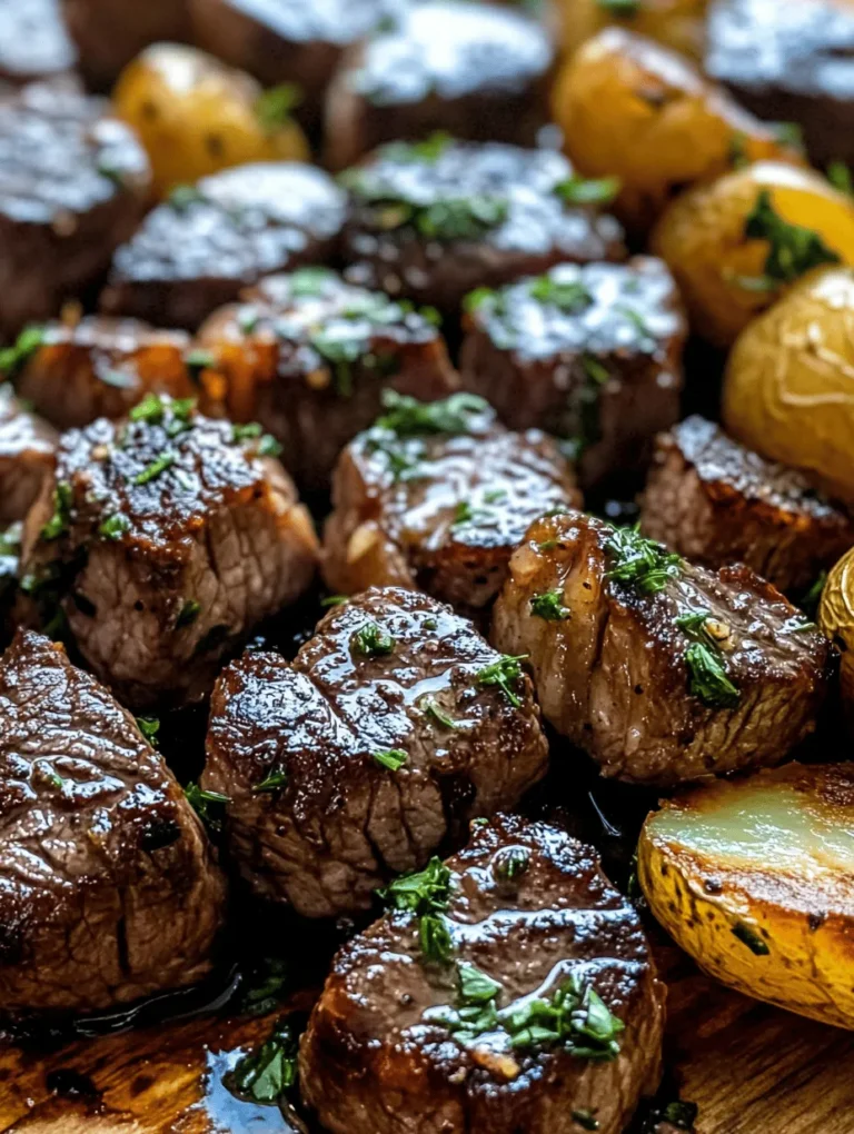 Are you looking for a dish that combines mouthwatering flavor with an irresistible crunch? Look no further than Sizzling Garlic Butter Steak Bites & Crispy Potatoes. This recipe promises to be a showstopper on your dinner table, whether it's a casual weeknight meal or a special occasion. The combination of juicy, tender steak bites seared to perfection, paired with golden, crispy potatoes, creates a symphony of flavors and textures that will leave everyone at the table craving more.