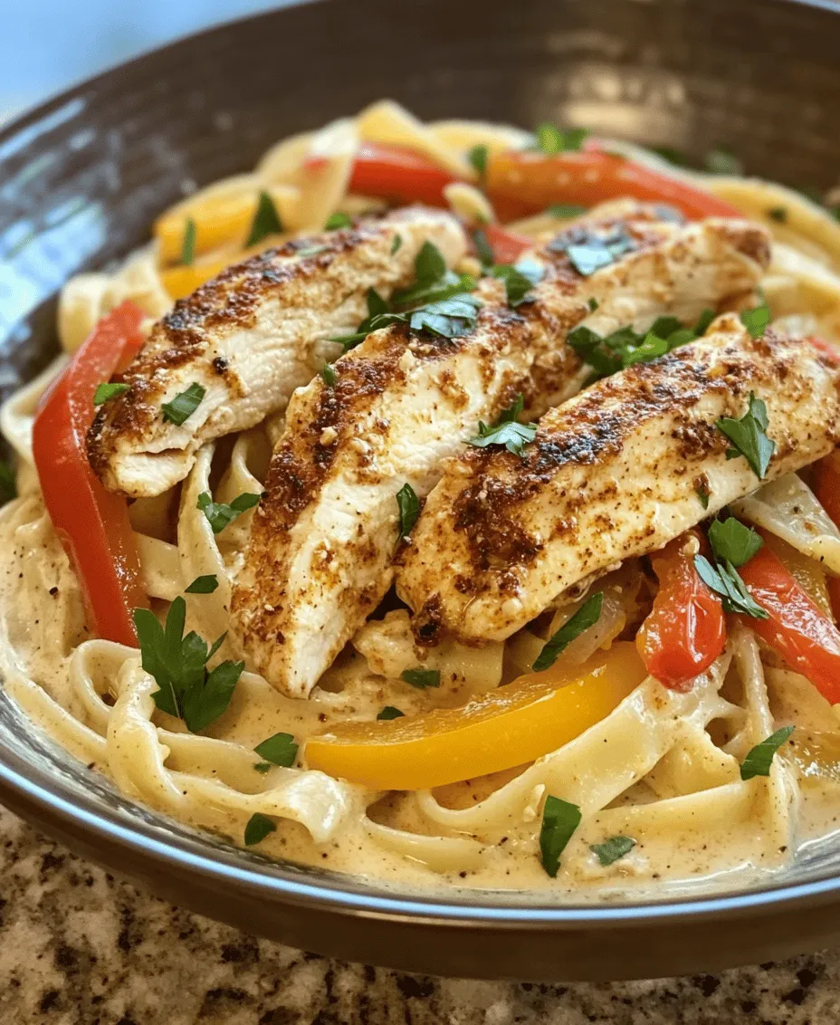 Cajun cuisine is a vibrant tapestry of flavors, rich with history and tradition. Originating from the Acadian people who settled in Louisiana, this culinary style is renowned for its bold spices, hearty ingredients, and mouthwatering combinations. Among the countless dishes that celebrate this culinary style, <strong>Cajun Delight: Creamy Chicken Pasta</strong> stands out as a delightful fusion of textures and tastes. This dish marries the bold spices typical of Cajun cooking with the comforting creaminess of pasta, making it a perfect choice for both weeknight dinners and special occasions.” /></p>
</p>
<h3>Seasoning the Chicken with Cajun Spices</h3>
</p>
<p>To create the signature flavor of Cajun Delight: Creamy Chicken Pasta, the first step is to season your chicken generously with Cajun spices. Cajun seasoning typically consists of a blend of paprika, cayenne pepper, garlic powder, onion powder, thyme, and black pepper. You can either purchase a premade Cajun seasoning mix or create your own by mixing the spices according to your taste preference.</p>
</p>
<p>Begin by patting your chicken breasts dry with paper towels to remove any excess moisture. This step is crucial for achieving a nice sear. Once dry, sprinkle both sides of the chicken generously with the Cajun seasoning, ensuring an even coating. For an added depth of flavor, let the seasoned chicken sit for 15-30 minutes at room temperature. This resting period allows the spices to penetrate the meat and enhances the overall taste of the dish.</p>
</p>
<h3>Sautéing the Chicken</h3>
</p>
<p>Sautéing the chicken is where the magic begins. Heat a large skillet over medium-high heat and add a tablespoon of olive oil or butter. Once the oil is hot and shimmering, carefully place the seasoned chicken breasts in the skillet. Avoid overcrowding the pan; if necessary, cook in batches to ensure even cooking.</p>
</p>
<p>Cook the chicken for about 6-7 minutes on each side, or until the internal temperature reaches 165°F (75°C). To achieve a beautiful golden-brown crust, resist the urge to move the chicken around too much. Let it sear undisturbed for a few minutes before flipping. Once cooked, remove the chicken from the skillet and allow it to rest on a cutting board for a few minutes before slicing. This resting time helps the juices redistribute, keeping the chicken tender and moist.</p>
</p>
<h3>Cooking the Vegetables</h3>
</p>
<p>With the chicken resting, it’s time to focus on the vegetables. In the same skillet, add a bit more oil if needed and toss in finely chopped onions and bell peppers. Sauté the vegetables for about 5-6 minutes, stirring occasionally, until they are softened and slightly caramelized. This process enhances their natural sweetness and adds depth to the dish.</p>
</p>
<p>The combination of sweet onions and colorful bell peppers will not only provide a vibrant visual appeal but will also contribute to the overall flavor profile of the Cajun Delight. For an added kick, consider including minced garlic and sliced jalapeños during the last minute of cooking for extra heat and flavor.</p>
</p>
<h3>Creating the Creamy Sauce</h3>
</p>
<p>Now it’s time to make the creamy sauce that brings everything together. In the same skillet, reduce the heat to medium and add 1 cup of heavy cream. Allow the cream to heat through, but do not let it come to a boil. Stir frequently to prevent it from scorching. As the cream warms, add in grated Parmesan cheese, stirring until it melts and creates a smooth, creamy consistency.</p>
</p>
<p>To balance the flavors, season the sauce with salt and pepper to taste. You may also add a splash of chicken broth or white wine for extra depth if desired. If the sauce is too thick, feel free to add a little more broth or cream until you reach your desired consistency. The goal is a velvety sauce that clings to the pasta and coats every bite with creamy goodness.</p>
</p>
<h3>Combining the Ingredients</h3>
</p>
<p>Once your sauce is ready, it’s time to bring everything together. Begin by slicing the rested chicken into bite-sized pieces. In the skillet with the creamy sauce, add the cooked pasta, sautéed vegetables, and sliced chicken. Toss everything gently to combine, ensuring that the pasta is well-coated with the sauce, and all the ingredients are evenly distributed.</p>
</p>
<p>If you find the mixture too thick, add a splash of pasta water to loosen it up. This starchy water not only helps achieve the perfect consistency but also enhances the flavor. Continue to cook for an additional couple of minutes, allowing everything to heat through and the flavors to meld beautifully.</p>
</p>
<h3>Serving Suggestions</h3>
</p>
<h4>Presentation Tips for Cajun Delight</h4>
</p>
<p>Presentation is key to making your dish visually appealing. Transfer the creamy chicken pasta to a large serving bowl or individual plates. For a pop of color, garnish with freshly chopped parsley or green onions. You can also sprinkle a bit of extra Cajun seasoning on top for an eye-catching finish. Consider serving the pasta in shallow bowls to showcase the rich colors and textures of the dish.</p>
</p>
<h4>Pairing Recommendations</h4>
</p>
<p>To complement the rich and spicy flavors of Cajun Delight: Creamy Chicken Pasta, consider pairing it with a crisp side salad dressed with a light vinaigrette. A simple side of garlic bread also works beautifully, perfect for soaking up the remaining creamy sauce on your plate. For beverages, a chilled glass of Sauvignon Blanc or a refreshing iced tea can provide a perfect balance to the richness of the dish.</p>
</p>
<h3>Conclusion: The Joy of Cajun Delight</h3>
</p>
<p>Cajun Delight: Creamy Chicken Pasta is more than just a meal; it’s an experience that brings together bold flavors and comforting textures. The preparation processes, from seasoning the chicken to creating a luscious sauce, ensure that every bite is infused with the vibrant essence of Cajun cuisine. By following the detailed steps outlined, home cooks can recreate this dish with confidence, embracing the spirit of this iconic culinary tradition.</p>
</p>
<p>Whether enjoyed on a busy weeknight or a festive gathering, this creamy pasta dish is sure to satisfy and delight, making it a staple in any culinary repertoire. The combination of tender chicken, sautéed vegetables, and a creamy sauce over perfectly cooked pasta creates a dish that is not only delicious but also a feast for the eyes. So gather your ingredients, fire up your skillet, and prepare to indulge in the delightful flavors of Cajun cuisine.</p>
<div id=