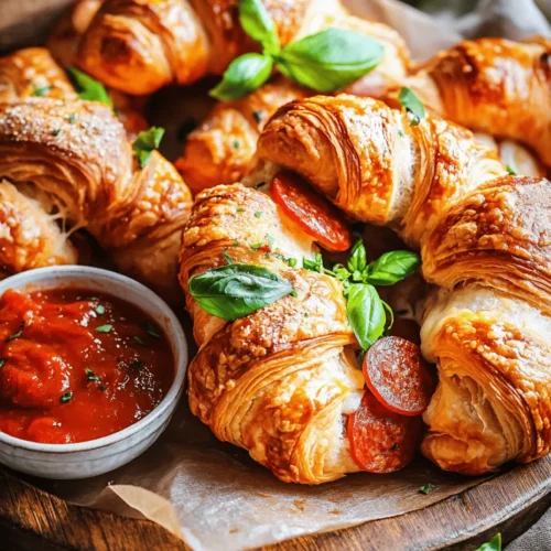 If you're craving a quick snack or an exciting appetizer that combines flaky pastry with savory Italian flavors, look no further than Mozzarella Pepperoni Croissant Rolls. This delectable dish marries the buttery richness of croissant dough with the classic, mouthwatering flavors of mozzarella and pepperoni, delivering a culinary experience that is both comforting and indulgent.