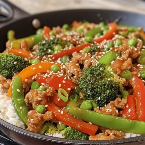 Ground Turkey Teriyaki Stir Fry is a delicious and nutritious dish that combines the savory flavors of teriyaki sauce with the lean protein of ground turkey. This recipe is perfect for busy weeknights when you need a quick meal that doesn’t compromise on taste or health. Stir fry recipes, like this one, are popular for their simplicity and speed, allowing you to whip up a satisfying dinner in under 30 minutes. With the right ingredients and a few simple steps, you can create a meal that is both wholesome and full of flavor.