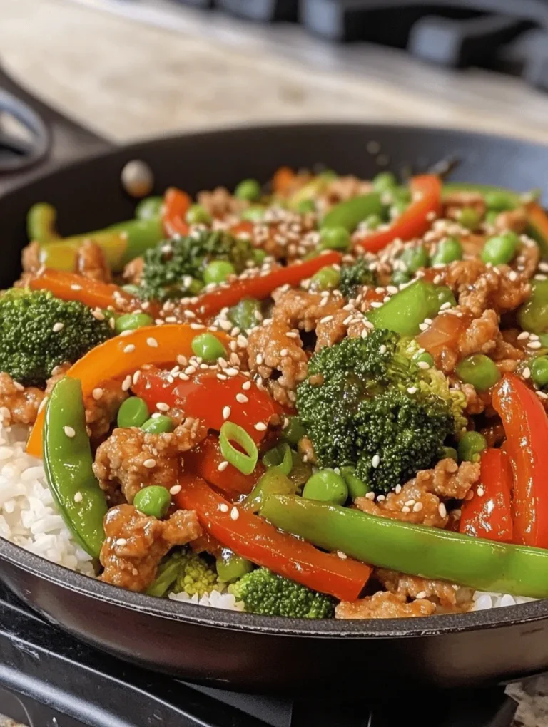 Ground Turkey Teriyaki Stir Fry is a delicious and nutritious dish that combines the savory flavors of teriyaki sauce with the lean protein of ground turkey. This recipe is perfect for busy weeknights when you need a quick meal that doesn’t compromise on taste or health. Stir fry recipes, like this one, are popular for their simplicity and speed, allowing you to whip up a satisfying dinner in under 30 minutes. With the right ingredients and a few simple steps, you can create a meal that is both wholesome and full of flavor.