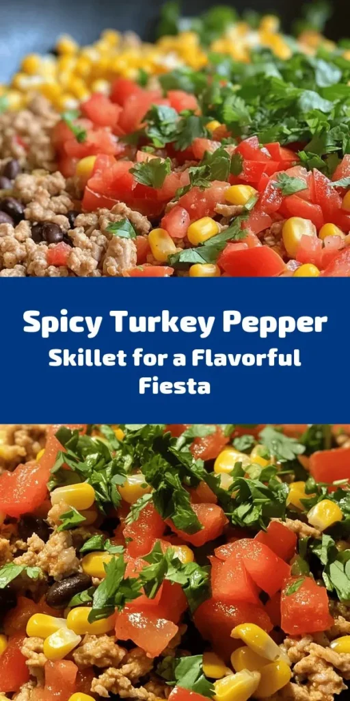 Spice up your dinner with this delicious Turkey & Pepper Fiesta Delight! This vibrant dish features ground turkey sautéed with colorful bell peppers, onions, and garlic, all seasoned to perfection. With added tomatoes, black beans, and corn, it’s packed with flavor and nutrition. Serve it over quinoa or rice for a hearty meal that’s easy to whip up in just 30 minutes. Perfect for weeknight dinners or meal prep! Enjoy the fiesta on your plate!