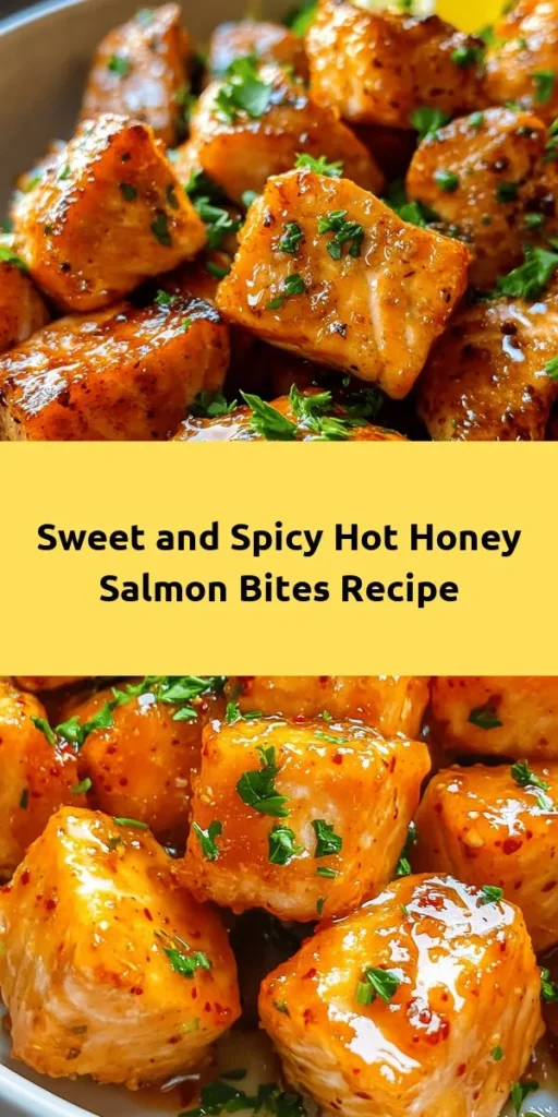 Try these Sweet & Spicy Hot Honey Salmon Bites for an irresistible appetizer! In just 20 minutes, you can whip up perfectly seasoned salmon cubes coated in a delicious blend of hot honey, soy sauce, and lemon juice. Crispy on the outside and tender on the inside, these bites are garnished with fresh parsley and served with zesty lemon wedges. Ideal for gatherings or a quick weeknight treat, this recipe will leave everyone wanting more!