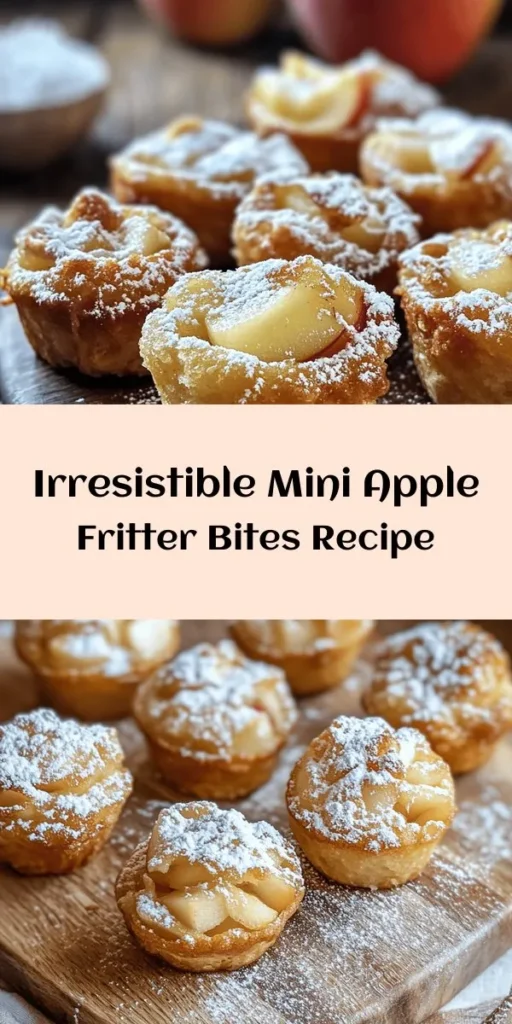 Indulge in these delightful Mini Apple Fritter Bites that are perfect for any occasion! Made with delicious Granny Smith or Honeycrisp apples, these easy-to-fry treats combine warm spices like cinnamon and nutmeg for extra flavor. In just 30 minutes, you'll have a batch of golden, sweet bites dusted with powdered sugar, ready to share (or keep all to yourself!). Ideal for snacking or dessert, these fritters are a must-try! 🍏🍩