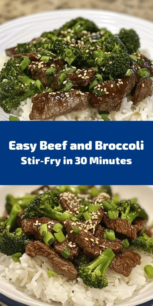 Elevate your dinner game with this delicious Chinese Beef and Broccoli Stir-Fry! In just 30 minutes, you can whip up a savory dish that combines tender flank steak with vibrant broccoli, all coated in a flavorful sauce that's sweet, salty, and oh-so-satisfying. Perfect over fluffy jasmine rice, this meal is not only simple but also impressive. Garnish with sesame seeds and green onions for that extra touch. A must-try for any night of the week!