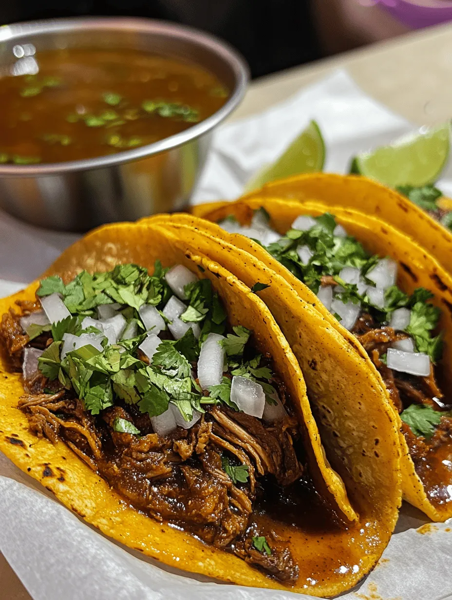 Birria tacos have taken the culinary world by storm, captivating the hearts and taste buds of food lovers everywhere. Originating from the western region of Mexico, particularly the state of Jalisco, birria is a traditional dish that has seen an impressive evolution over the years. While the dish started as a hearty stew made from goat meat, its modern incarnation as birria tacos—often featuring beef—has gained immense popularity, especially in recent years. This dish is not just a meal; it is a celebration of rich flavors, vibrant colors, and shared cultures.