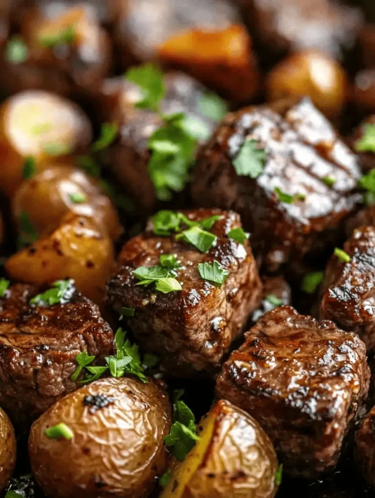 If you're searching for a quick, hearty meal that bursts with flavor, look no further than Garlic Butter Steak Bites and Potatoes. This dish combines tender, juicy steak bites with perfectly roasted baby potatoes, all enveloped in a rich garlic butter sauce that elevates each bite to a new level of deliciousness. It's no wonder that this recipe has become a go-to for many home cooks seeking to impress family and friends without spending hours in the kitchen.