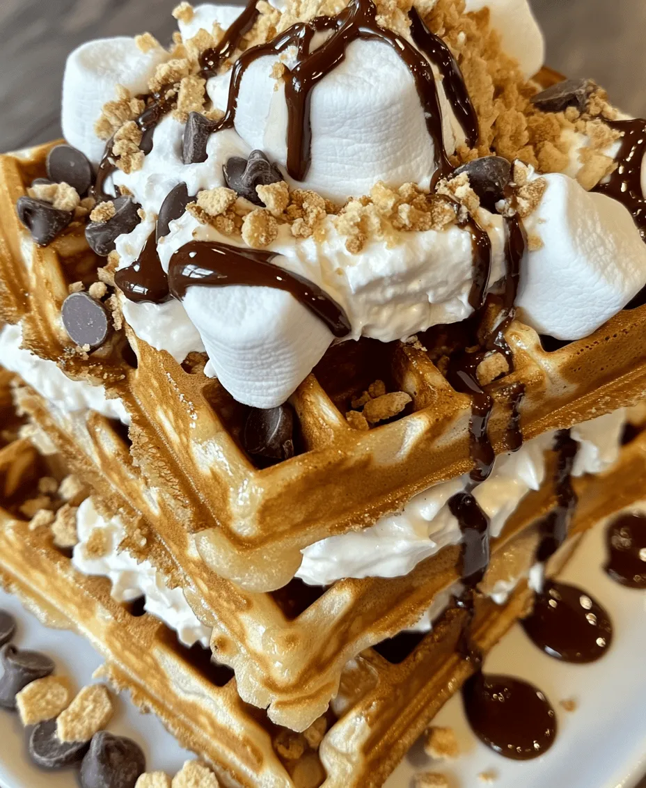 In the world of breakfast, few things can rival the joy of indulging in a plate of waffles. A timeless classic, waffles are loved for their versatility and ability to cater to a variety of taste preferences. But what if we told you that you could elevate your waffle experience to a whole new level? Enter the Indulgent S’mores Waffles, a delightful fusion of classic campfire treats with the beloved breakfast staple. Imagine sinking your fork into a fluffy waffle that encapsulates the nostalgic flavors of s’mores—rich chocolate, gooey marshmallows, and crunchy graham crackers—all in one bite.