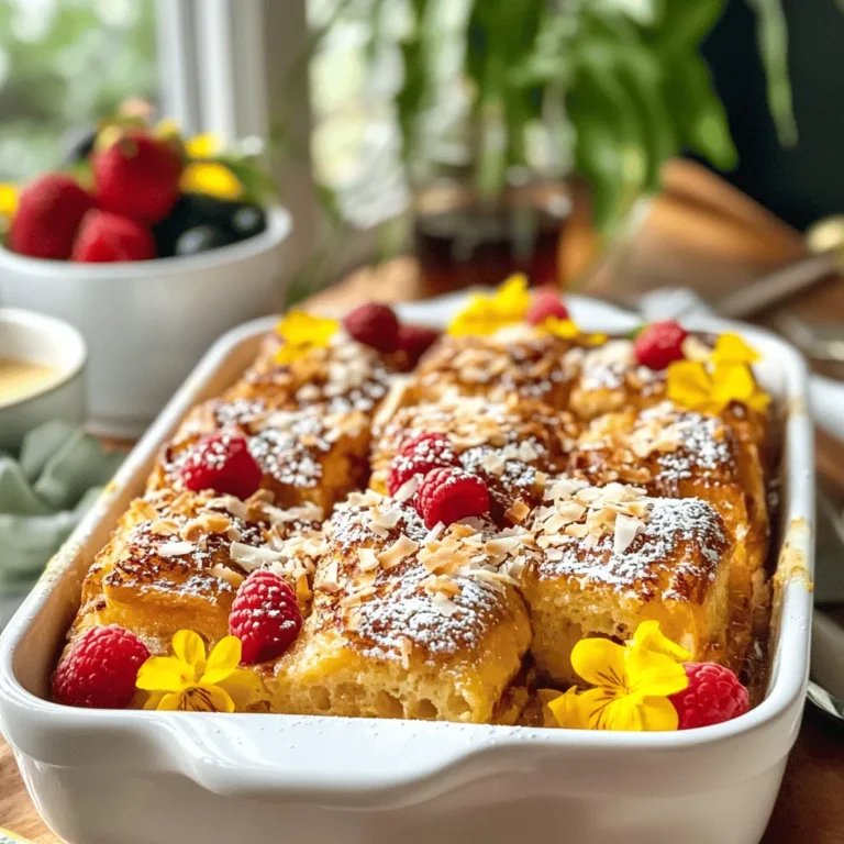 Breakfast is often heralded as the most important meal of the day, and what better way to elevate your morning routine than with a delightful Sweet Hawaiian Roll French Toast Bake? This recipe combines the comforting, familiar essence of traditional French toast with the sweet, tropical flavors of Hawaiian rolls, creating a dish that is not only delicious but also visually appealing.