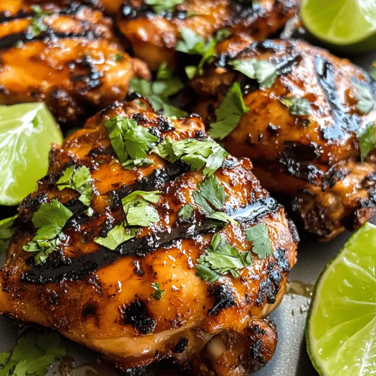 Welcome to the world of Spicy Honey-Lime Chicken, a dish that tantalizes the taste buds with its perfect harmony of flavors. This recipe is a delicious fusion of sweetness, zest, and just the right amount of heat, making it an ideal choice for any meal. Imagine succulent chicken thighs marinated in a delightful blend of honey and lime juice, infused with spices that elevate the dish to a new level of culinary satisfaction. Whether you are planning a family dinner, hosting a summer BBQ, or looking for a meal prep option that stands out, this Spicy Honey-Lime Chicken is sure to impress.
