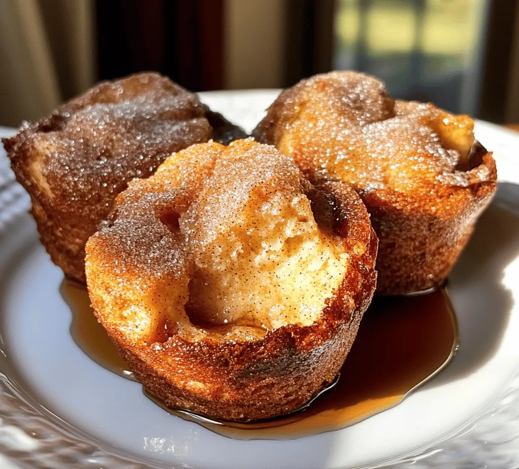 One of the highlights of the Cinnamon Sugar French Toast Muffins is undoubtedly the cinnamon sugar topping. This simple yet decadent mixture is a game changer that adds both flavor and visual appeal to your muffins. The combination of granulated sugar and fragrant cinnamon creates a delightful crunch that contrasts beautifully with the soft, fluffy interior of the muffins.