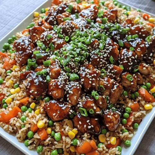 Welcome to the delectable world of Japanese cuisine, where flavors harmonize to create unforgettable dishes. Among the myriad of culinary delights, fried rice stands out as a beloved staple across Asia, celebrated for its versatility and delightful textures. In this recipe, we invite you to embark on a culinary adventure with our Savory Japanese BBQ Chicken Fried Rice Extravaganza. This dish is not just a meal; it's a fusion of traditional Japanese flavors and modern convenience, ideal for quick weeknight dinners or as a satisfying meal prep option.