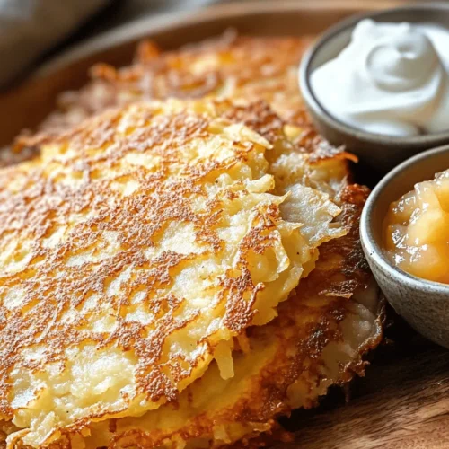 German potato pancakes, known as "Reibekuchen" or "Kartoffelpuffer," are a beloved staple in German cuisine, celebrated for their crispy exterior and tender interior. These savory delights have transcended generations, becoming a symbol of comfort and home-cooked meals across Germany. Their cultural significance is deeply rooted in the country’s agricultural history, where potatoes played a crucial role in the diet of rural communities. Today, potato pancakes are not only a favorite during the festive season but also a popular dish enjoyed year-round, often served at fairs and local markets.
