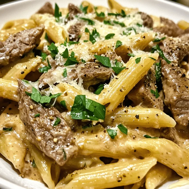 The culinary world is often defined by the beautiful fusion of flavors, and what better way to explore this than by combining two beloved comfort foods into one irresistibly delicious dish? The Philly cheesesteak and pasta are two staples in American cuisine that have captured the hearts—and appetites—of many. This Philly Cheese Steak Pasta recipe takes the iconic elements of a traditional cheesesteak and transforms them into a creamy, comforting pasta dish that is perfect for family dinners. The satisfaction of sinking your fork into a hearty plate of pasta, generously coated in a rich sauce and brimming with tender steak and vegetables, is an experience that brings everyone together around the table.