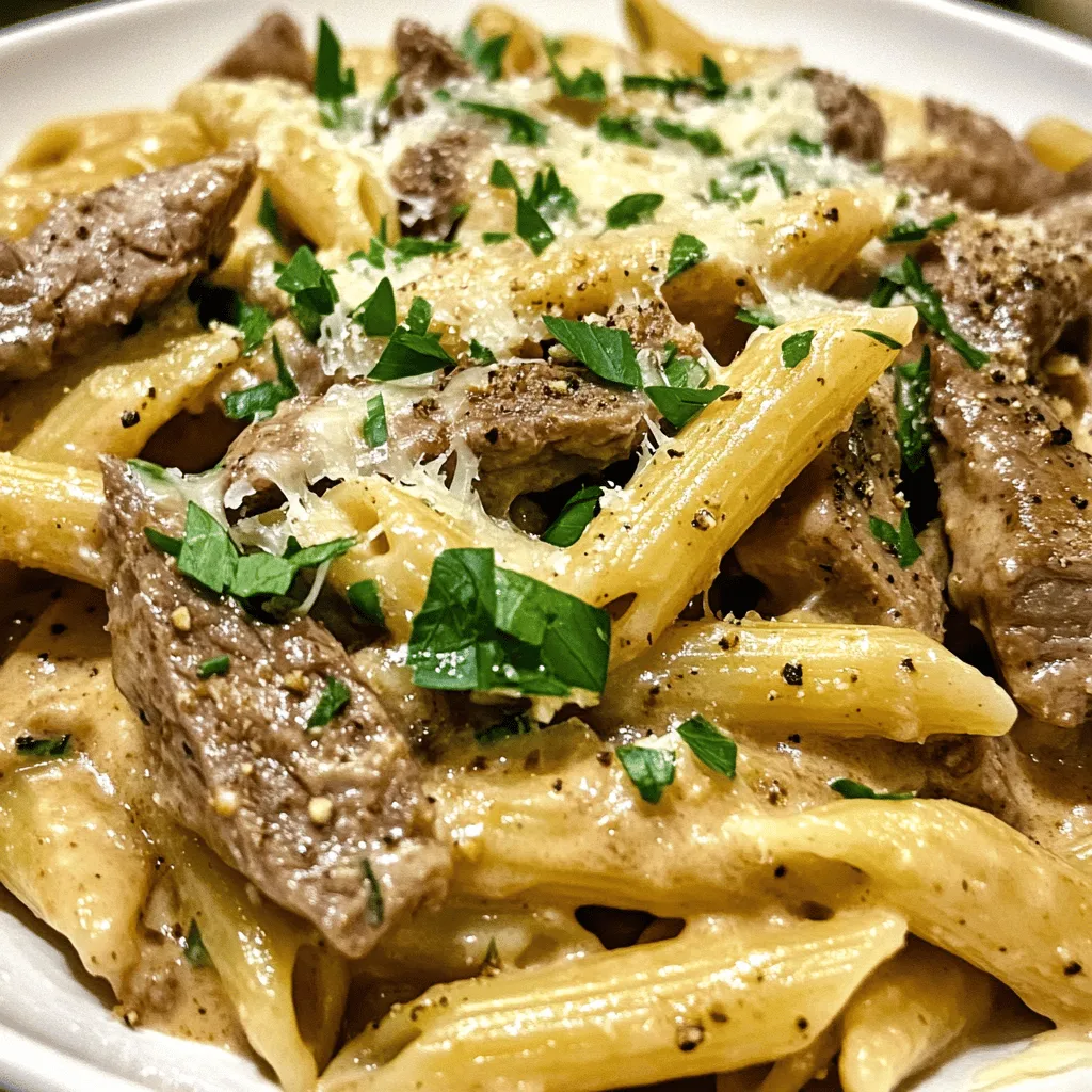 The culinary world is often defined by the beautiful fusion of flavors, and what better way to explore this than by combining two beloved comfort foods into one irresistibly delicious dish? The Philly cheesesteak and pasta are two staples in American cuisine that have captured the hearts—and appetites—of many. This Philly Cheese Steak Pasta recipe takes the iconic elements of a traditional cheesesteak and transforms them into a creamy, comforting pasta dish that is perfect for family dinners. The satisfaction of sinking your fork into a hearty plate of pasta, generously coated in a rich sauce and brimming with tender steak and vegetables, is an experience that brings everyone together around the table.