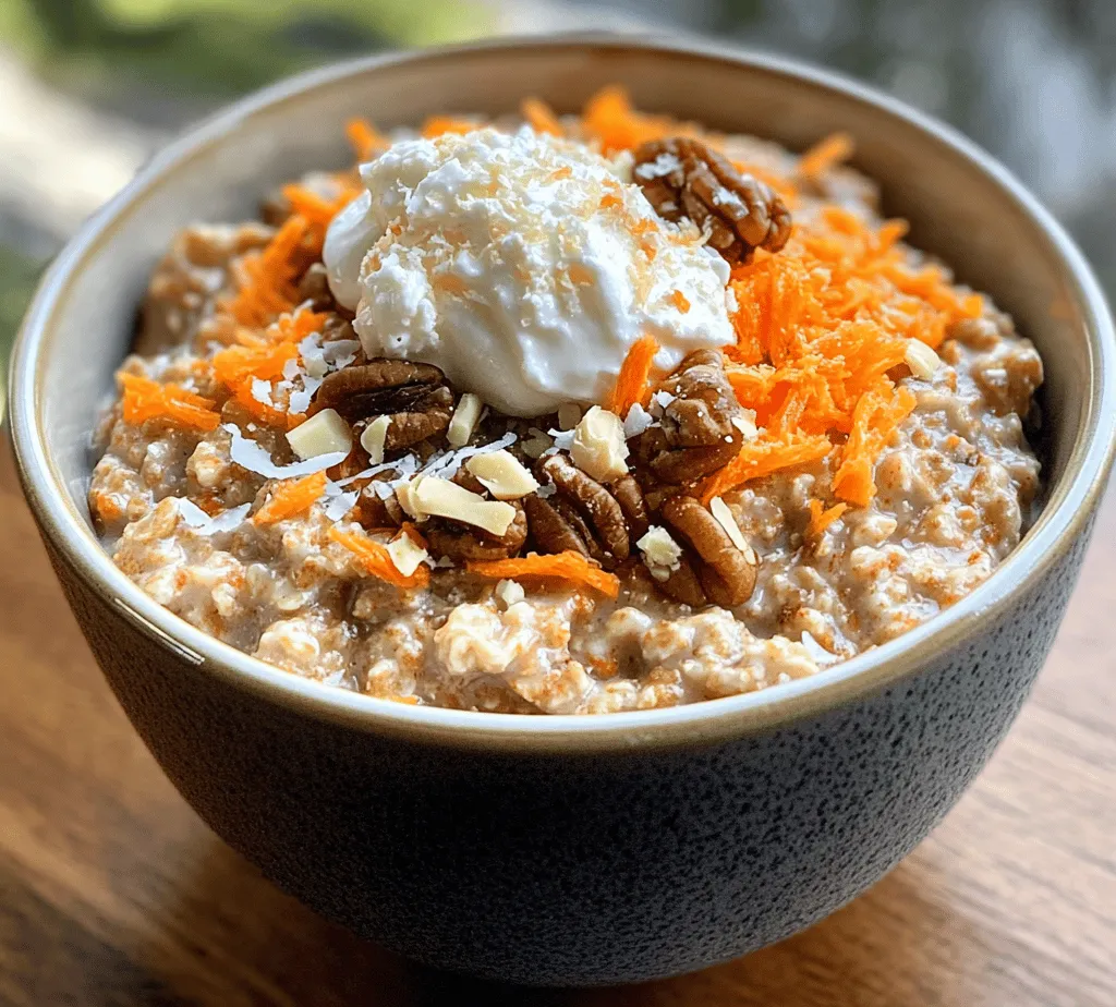 In the ever-evolving world of culinary creativity, the fusion of traditional desserts with healthier breakfast options has become a popular trend among food enthusiasts. The idea of starting your day with a dish that not only satisfies your taste buds but also nourishes your body is undoubtedly appealing. One such delightful creation is the Carrot Cake Oatmeal Delight—a recipe that embodies the essence of a beloved classic while offering a nutritious twist.