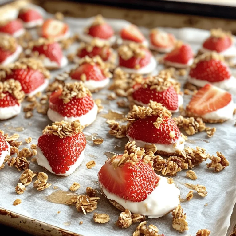 As the temperatures rise and summer approaches, the craving for refreshing and healthy desserts becomes irresistible. Imagine a delightful treat that not only satisfies your sweet tooth but also boasts an impressive nutritional profile. Enter Frosty Strawberry Yogurt Clusters—a perfect blend of luscious strawberries and creamy Greek yogurt that promises to cool you down while providing essential vitamins and minerals. This easy-to-make snack is not just a dessert; it's a guilt-free indulgence that you can whip up in your kitchen, making it an ideal choice for warm days, family gatherings, or just a simple afternoon treat.