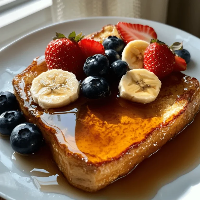 French toast is a timeless breakfast classic that has delighted palates for generations. Its comforting blend of soft, custardy bread and crisp, golden exterior makes it a favorite among breakfast enthusiasts. Caramelized Delight French Toast takes this beloved dish to a new level, infusing it with rich flavors and delightful textures that elevate it from a simple morning meal to a truly indulgent experience. This recipe combines the sweetness of caramelization with the warmth of cinnamon and vanilla, resulting in a dish that is as visually appealing as it is delicious.