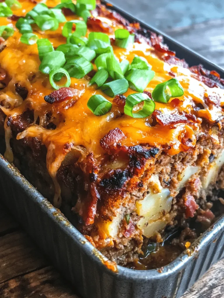 In today's fast-paced world, finding time to prepare a wholesome meal can be a challenge. The Ultimate Loaded Potato Meatloaf is designed to cater to families and individuals who value convenience without sacrificing flavor. This dish is not only easy to make, but it also serves as a complete meal that can be enjoyed by both adults and children alike. The combination of savory meat, creamy potatoes, and a medley of toppings ensures that everyone at the table will be asking for seconds.