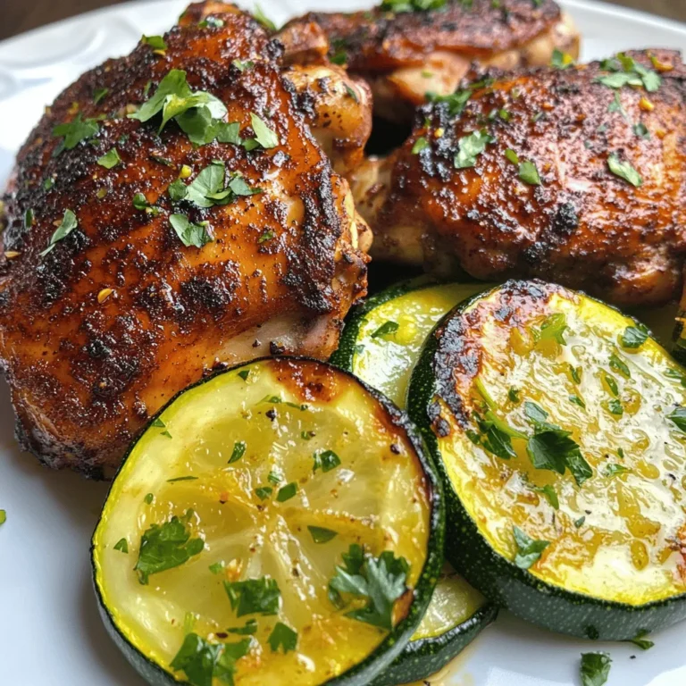 Asado Chicken with Sautéed Lemon Zucchini is a culinary creation that blends bold flavors with wholesome ingredients, making it an ideal dish for both weeknight dinners and weekend gatherings. The star of this recipe, the Asado Chicken, is marinated to perfection, allowing the aromatic spices to infuse the meat, resulting in a juicy and flavorful dish. Paired with Sautéed Lemon Zucchini, this meal not only pleases the palate but also offers a colorful plate filled with nutrients.