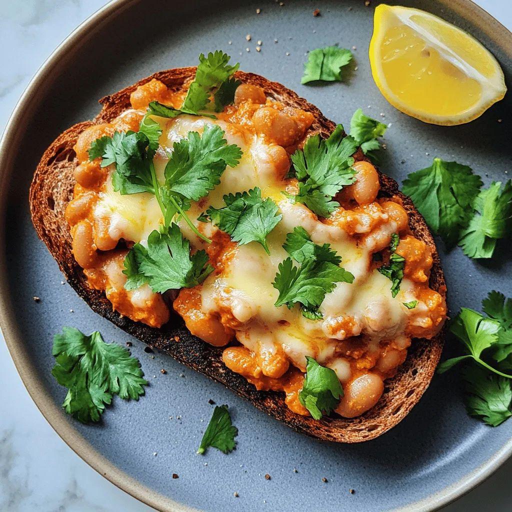 Cheesy Masala Beans on Toast is a delightful dish that perfectly embodies the essence of comfort food while introducing a medley of vibrant Indian flavors. This recipe showcases a unique fusion that combines the hearty goodness of beans with aromatic spices and the irresistible allure of melted cheese. Not only does this dish tantalize the taste buds, but it also offers a nourishing and satisfying meal option that can be enjoyed at any time of day—be it a hearty breakfast, a quick lunch, or a cozy dinner.