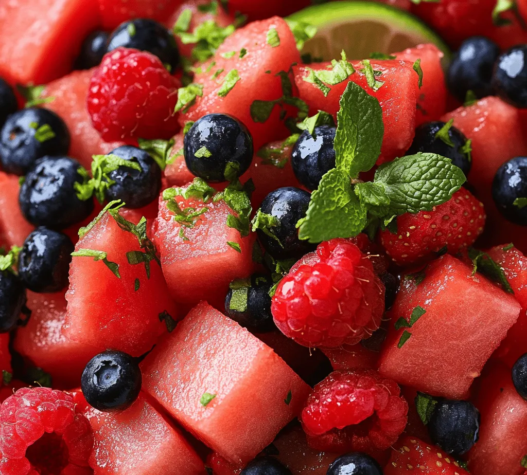 As the sun shines brightly and temperatures rise, nothing beats the refreshing delight of a summer salad. Among the myriad of options available, fruit-based salads stand out for their vibrant colors, sweet flavors, and hydrating properties. One such standout is the Berry Bliss Watermelon Salad, a perfect dish for those warm days when you crave something light yet satisfying. This salad is not just a treat for the taste buds; it is a celebration of summer fruits that provides a wealth of nutritional benefits.