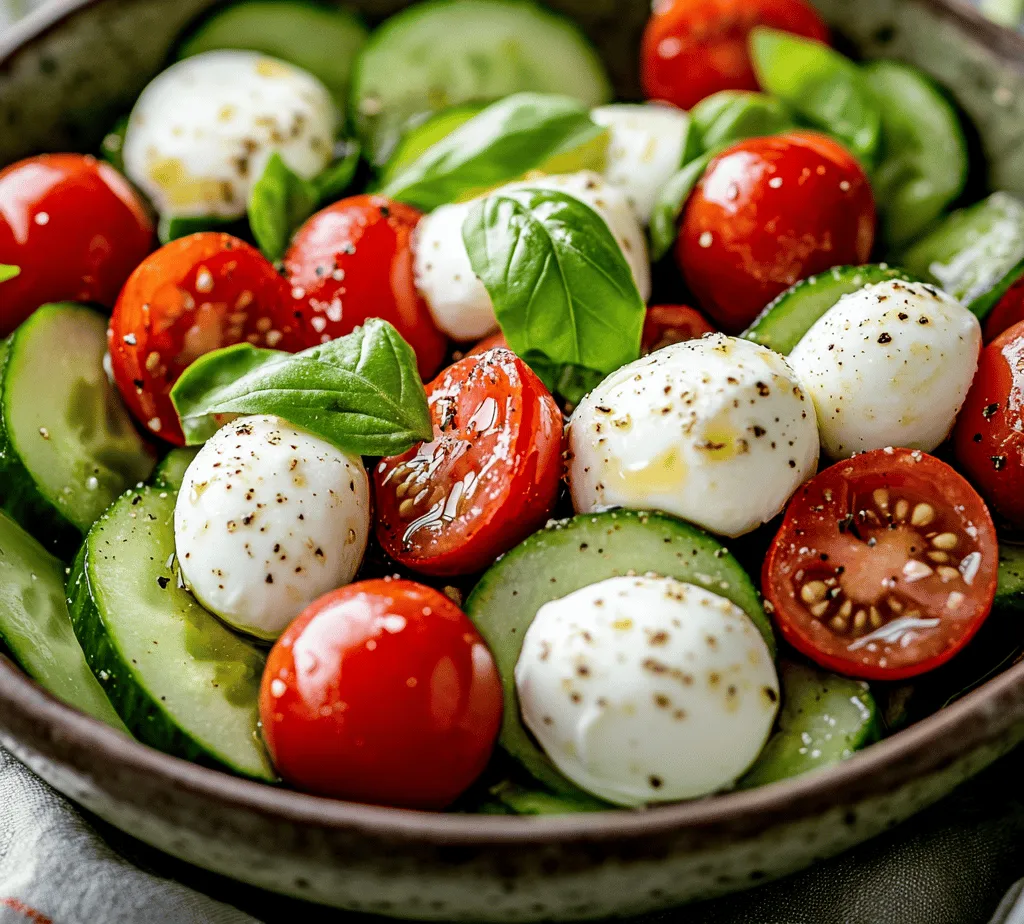 As the summer sun shines bright, a light and refreshing dish becomes essential for those warm days. Enter the Cucumber Caprese Salad, a vibrant, colorful medley that not only pleases the palate but also delights the eyes. This salad is a delightful twist on the classic Caprese, incorporating crisp cucumbers into the mix, creating a symphony of flavors and textures that embody the essence of summer. With its combination of fresh vegetables and aromatic herbs, the Cucumber Caprese Salad is a dish that embraces the bounty of the season, making it a favorite at picnics, barbecues, and family gatherings.