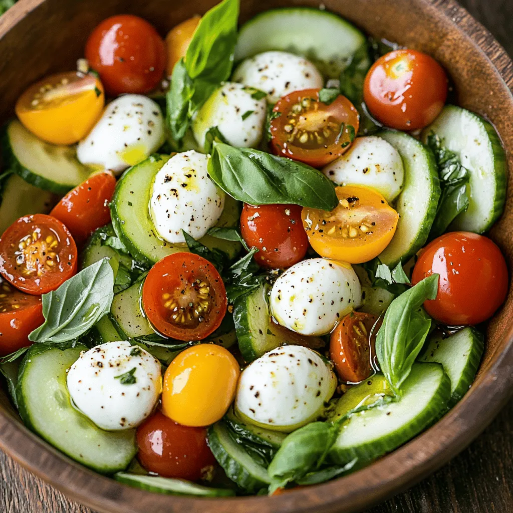 As the summer sun shines bright, a light and refreshing dish becomes essential for those warm days. Enter the Cucumber Caprese Salad, a vibrant, colorful medley that not only pleases the palate but also delights the eyes. This salad is a delightful twist on the classic Caprese, incorporating crisp cucumbers into the mix, creating a symphony of flavors and textures that embody the essence of summer. With its combination of fresh vegetables and aromatic herbs, the Cucumber Caprese Salad is a dish that embraces the bounty of the season, making it a favorite at picnics, barbecues, and family gatherings.