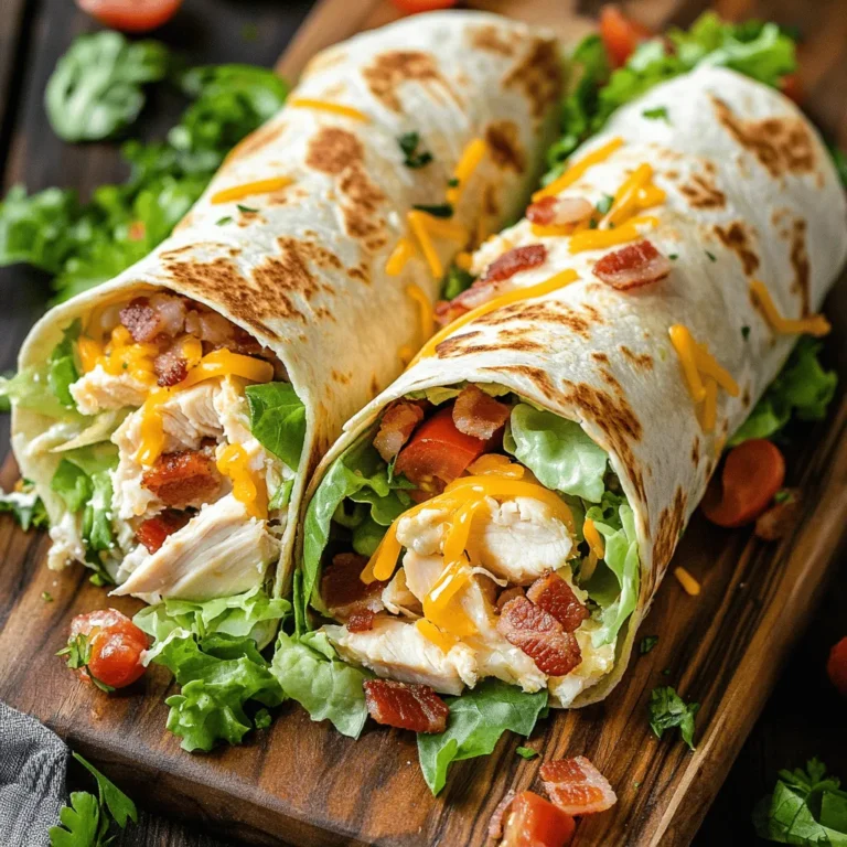 The foundation of any great wrap is its ingredients, and the Crispy Chicken Bacon Ranch Wrap is no exception. This recipe combines a few basic yet essential components that work harmoniously to create a satisfying meal. Here’s a rundown of the primary ingredients you'll need: