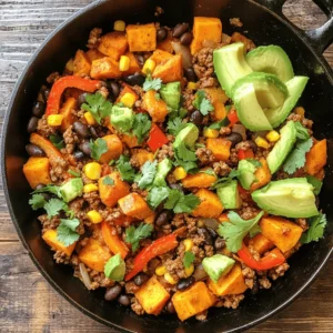 If you're in search of a hearty, nutritious meal that can be prepared in a single pan, look no further than the Southwest Ground Beef and Sweet Potato Skillet. This vibrant dish combines the rich flavors of seasoned ground beef, sweet potatoes, and an array of colorful vegetables, making it not only visually appealing but also a delight for your taste buds. In today's fast-paced world, one-pan meals have gained immense popularity, allowing home cooks to create satisfying dinners with minimal cleanup. This recipe embodies that convenience, making it an ideal choice for busy weeknights or leisurely weekend family gatherings.