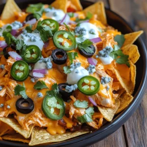 Nachos have transcended their humble beginnings to become a beloved staple in American cuisine, often taking center stage at parties, game days, and casual get-togethers. This iconic dish, traditionally made with tortilla chips and cheese, has a unique ability to adapt to a variety of flavors and toppings, making it a versatile option for any occasion. Among the myriad of nacho variations, the Spicy Buffalo Chicken Nachos stand out as a fiery twist on the classic favorite, combining the rich flavors of buffalo chicken with the satisfying crunch of tortilla chips.