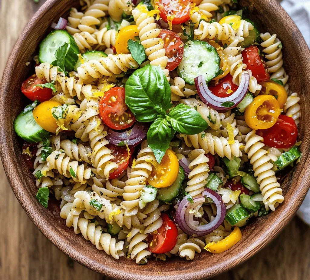 As the sun shines brightly and the temperatures rise, our culinary cravings often shift towards lighter, more refreshing dishes that embody the spirit of summer. Enter the Zesty Lemon Basil Pasta Salad: a vibrant, flavorful dish that's perfect for summer gatherings, picnics in the park, or even as a quick weeknight meal. This pasta salad not only dazzles the eyes with its colorful ingredients but also tantalizes the taste buds with a zesty dressing that brings everything together in a symphony of flavors.