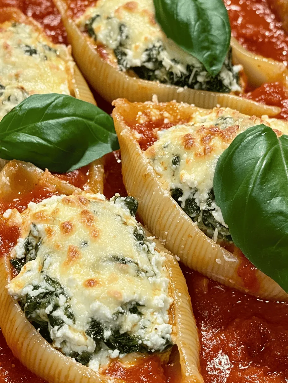 If you're looking for a comforting and satisfying meal that the whole family will love, look no further than Easy Spinach and Ricotta Stuffed Shells. This delightful dish combines the rich, creamy flavors of ricotta cheese with the vibrant, nutritious goodness of spinach, all enveloped in tender pasta shells. Perfectly baked and topped with marinara sauce, this recipe not only pleases the palate but also encourages the incorporation of vegetables into your meals, making it a wholesome option for dinner.