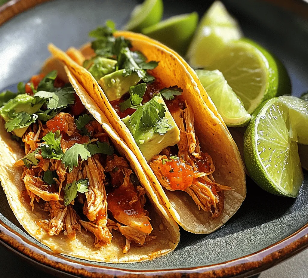 Chicken Tinga Tacos are a beloved staple in Mexican cuisine, celebrated for their rich flavors and satisfying textures. Originating from the Puebla region of Mexico, Tinga refers to a type of dish made from shredded meat that is cooked in a spicy tomato sauce, often featuring chipotle peppers. The combination of tender chicken, zesty sauce, and fresh toppings wrapped in warm tortillas creates a delightful culinary experience that tantalizes the taste buds.
